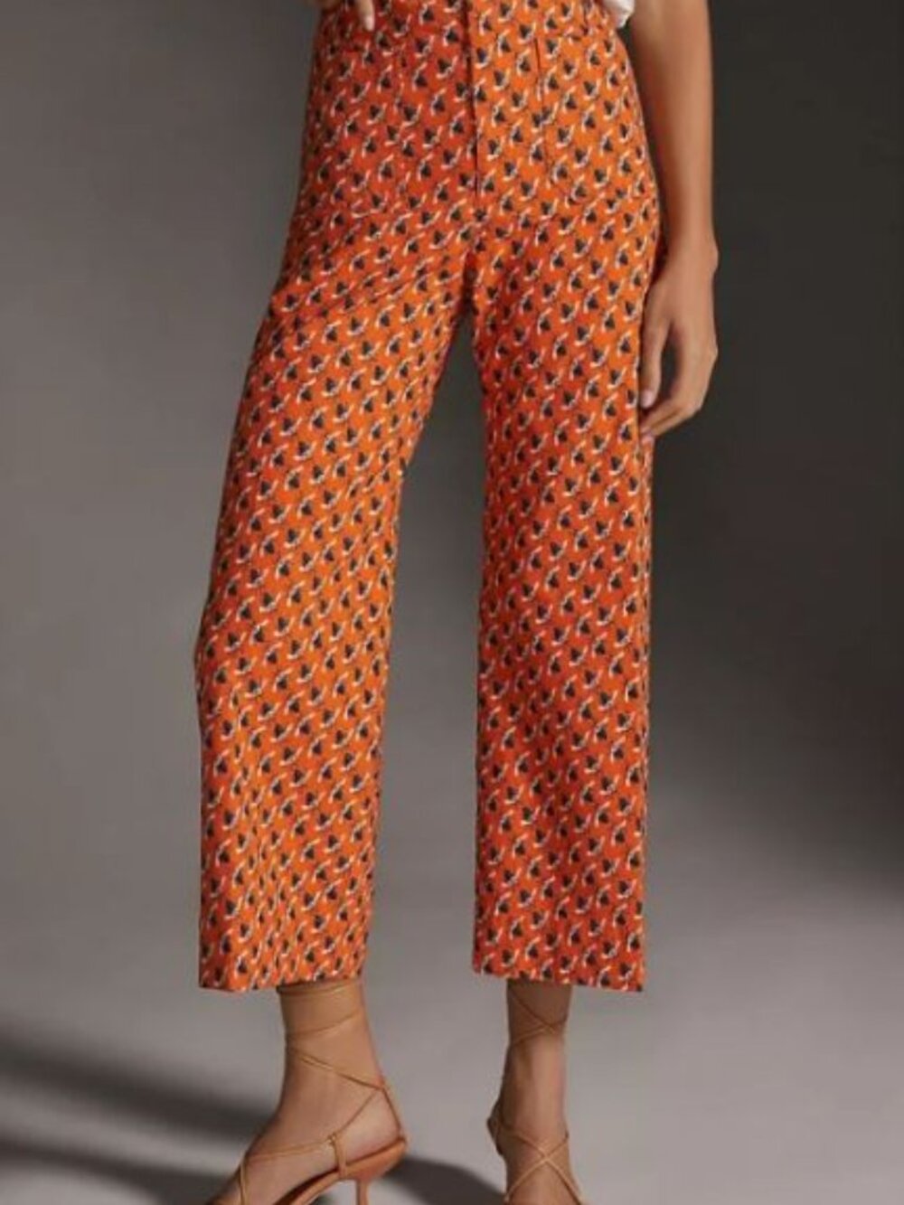 Sarah Gordon x Maeve The Colette Wide-Leg Crop Pants